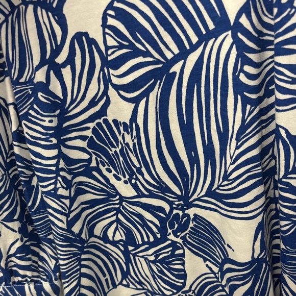 NWT Lilly Pulitzer Sz S Aegean Navy Beach Path Cath Dress Easy Fit 3/4 Sleeves - Picture 8 of 11
